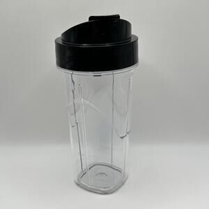 OEM Oster Blender 24 oz Blend N Go Smoothie Cup w/Flip Top Sip/Screw On Lid